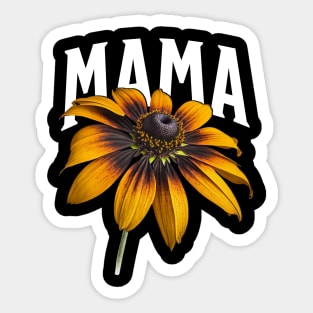 Women's Sunflower Mama – Cute Floral Mom Life Sticker